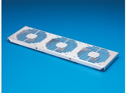 Terminal block for fan mounting plate